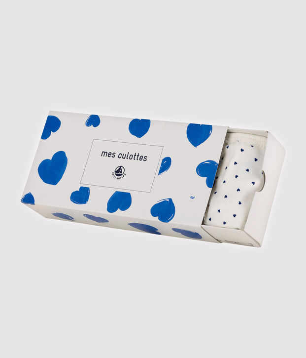 Confezione da 5 slip cuori bambina multicolore