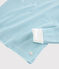 Pigiama snugfit a righe blu bambino in cotone blu TIKI/bianco MARSHMALLOW