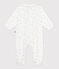 Pigiama in cotone con stelle stampate e colletto neonato bianco MARSHMALLOW/blu ALASKA