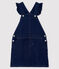 Abito salopette in denim bambina blu DENIM BLEU FONCE