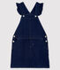 Abito salopette in denim bambina