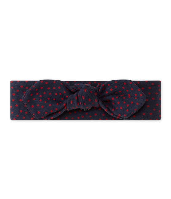 Fascia per capelli bambina con fiocco blu SMOKING/rosso TERKUIT