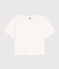 T-shirt LE BOXY in cotone donna bianco MARSHMALLOW