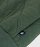 Cappotto teddy in tubique trapuntato bebè verde CROCO