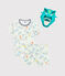 Pigiama corto bambino con maschera bianco MARSHMALLOW/bianco MULTICO