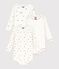 Set di body a maniche lunghe in cotone con stampa neonato multicolore