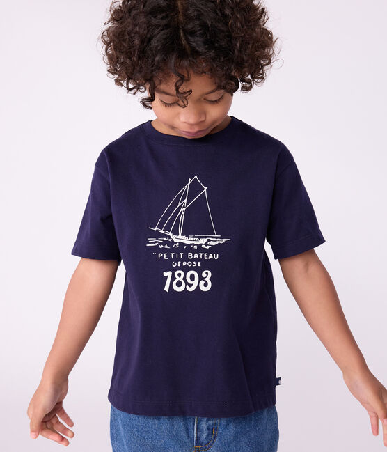 T-shirt a maniche corte con stampa bambino SOIR