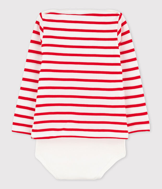 Body marini&egrave;re beb&egrave; femmina/maschio bianco/blu
