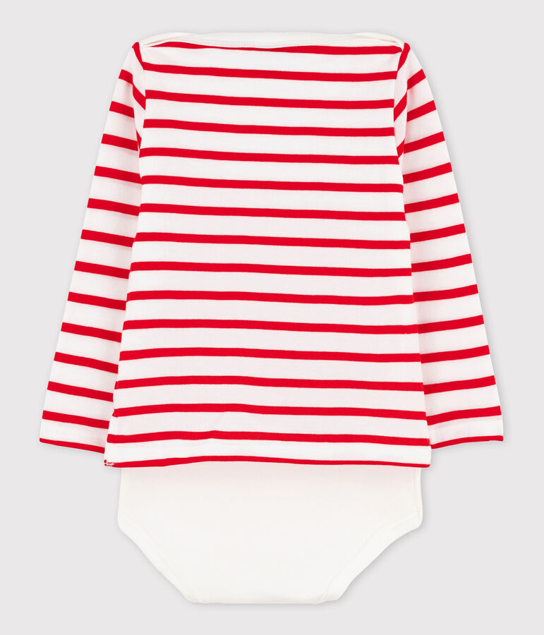 Body marini&egrave;re beb&egrave; femmina/maschio bianco/blu