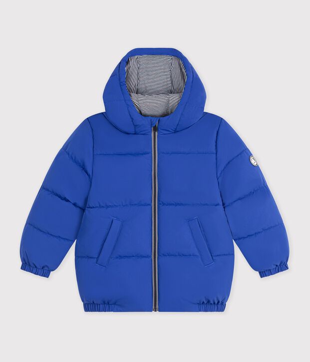 Piumino tinta unita bambino blu
