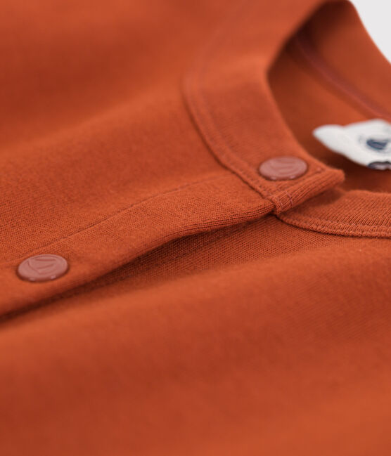 Cardigan in cotone bambina marrone RUSTY