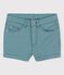 Short in denim bambina verde BRUT