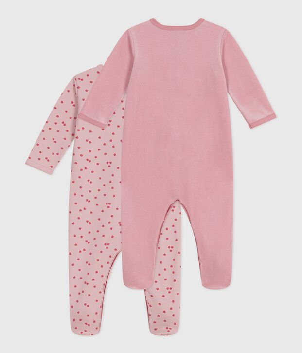 Set di pigiami in cotone con stampa neonato multicolore