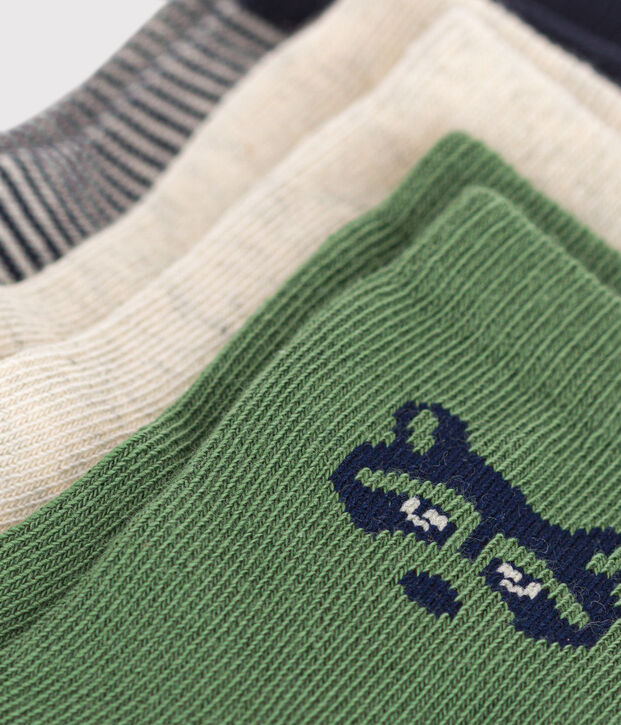 3 paia di calzini in cotone con topolino neonato multicolore