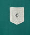 T-shirt bambino con tasca sul petto verde Olivier