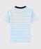 T-shirt maniche corte in jersey bambino blu JASMIN/bianco MARSHMALLOW