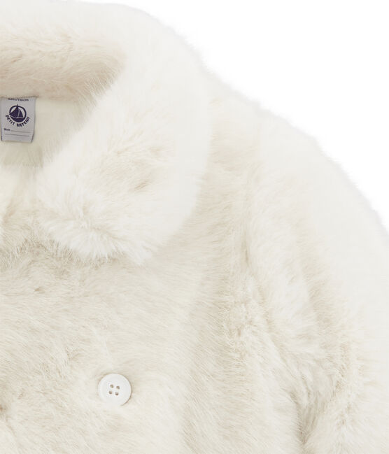 Cappotto in finta pelliccia bianco MARSHMALLOW