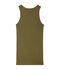 Canotta donna in costina originale 1x1 verde LITOP