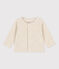 Cardigan bebè in velluto di cotone beige MONTELIMAR CHINE