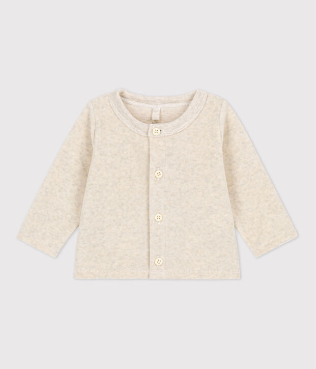 Cardigan beb&egrave; in velluto di cotone MONTELIMAR CHINE