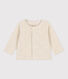 Cardigan bebè in velluto di cotone