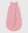 Sacco nanna neonato in cotone a fiori TOG 1 rosa CHARME/bianco MARSHMALLOW