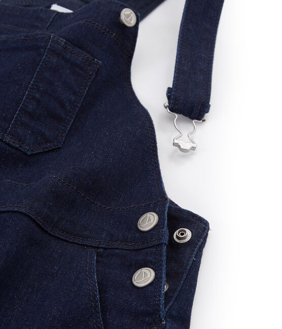 Abito salopette bambina blu MEDIEVAL/beige ECRU