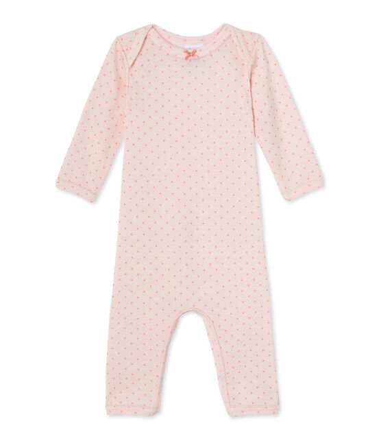 Tutina bebè bambina in lana e cotone rosa VIENNE/rosa GRETEL