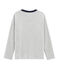 T-shirt serigrafata a manica lunga bambino grigio BELUGA CHINE
