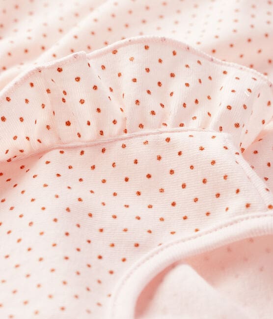 Abito senza maniche bebè femmina in maglia rosa FLEUR/rosa COPPER