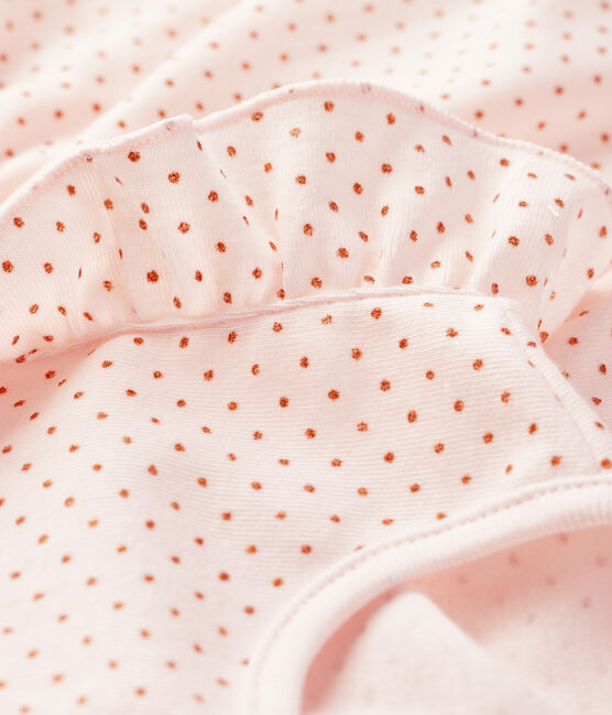 Abito senza maniche bebè femmina in maglia rosa FLEUR/rosa COPPER