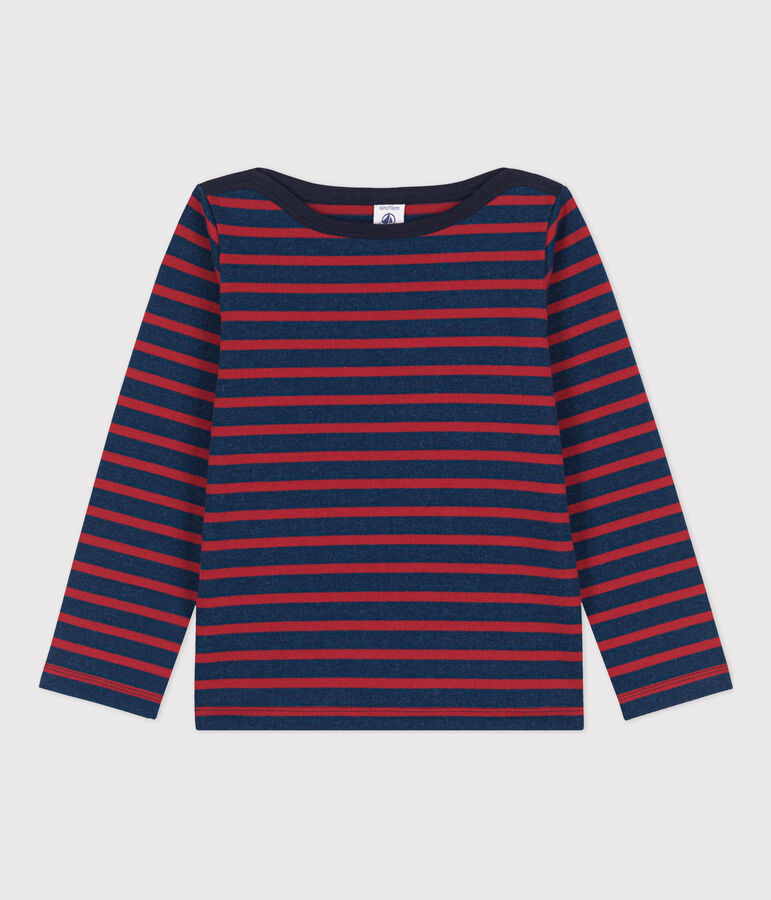 Marini&egrave;re bambino unisex in cotone blu/rosso