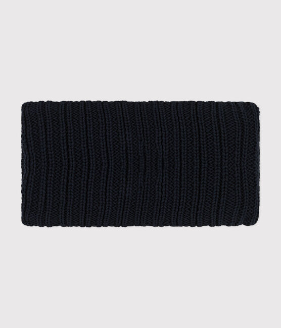 Snood in maglia foderata in pile neonato blu SMOKING