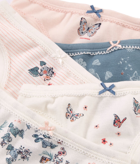 Confezione da 5 culottes bambina in cotone variante 1