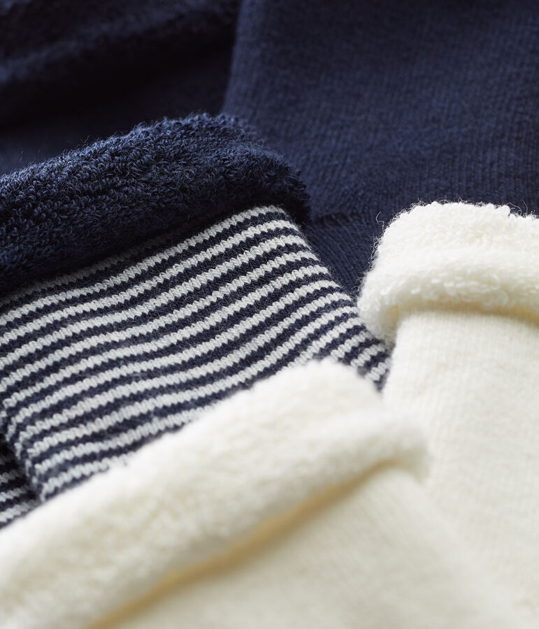 Lotto da 3 paia di calzini beb&egrave; unisex multicolore