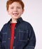 Camicia di denim tinta unita bambino blu