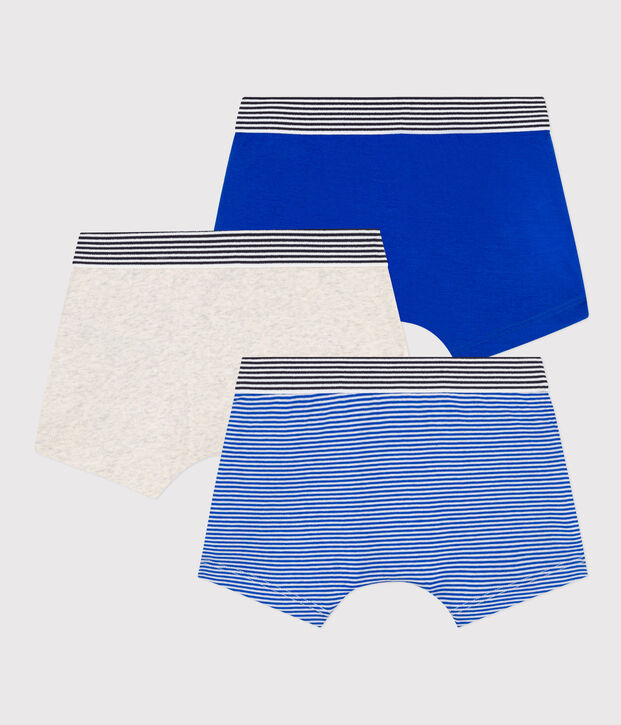 Confezione da 3 boxer Petit Bateau in cotone bambino multicolore