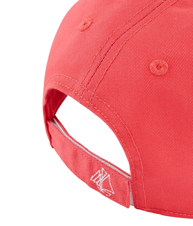 Cappellino in twill bambina rosa
