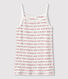 Canottiera con spalline in cotone Donna