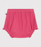 Bloomer in cotone tinta unita neonato rosa PEONIA