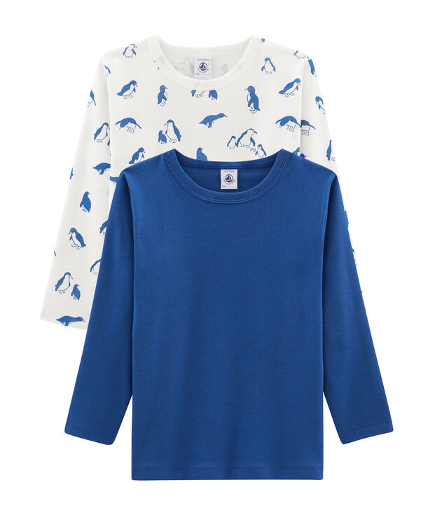 Duo t-shirt maniche lunghe bambino multicolore