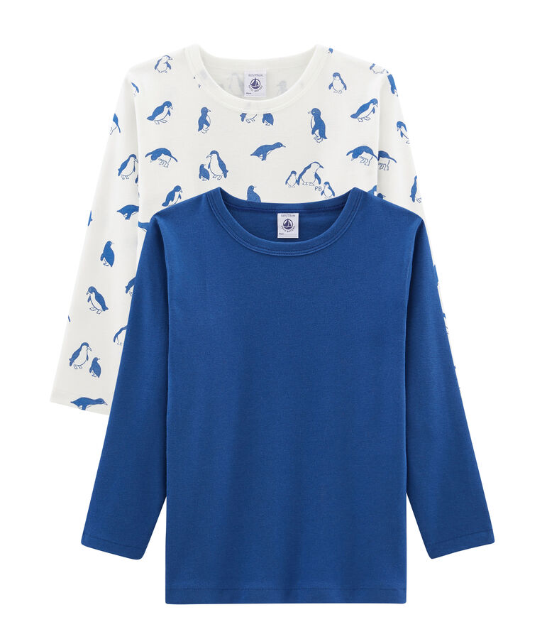 Duo t-shirt maniche lunghe bambino multicolore