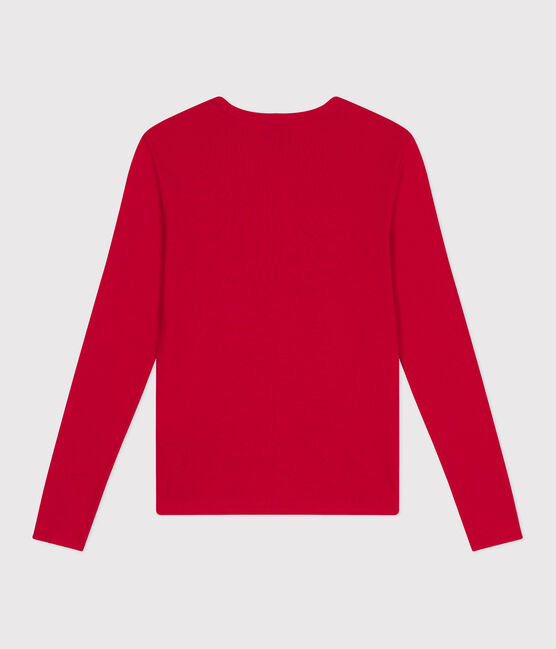 T-shirt L'ICONIQUE girocollo in cotone Donna rosso CORRIDA