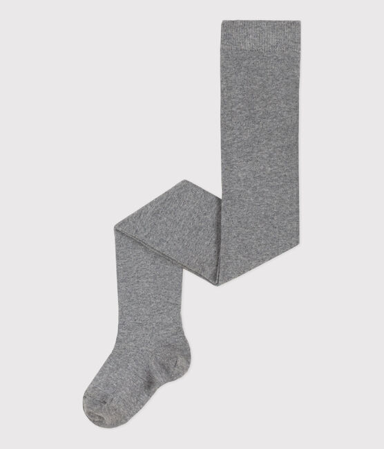 Collant bambina in jersey tinta unita grigio SUBWAY CHINE