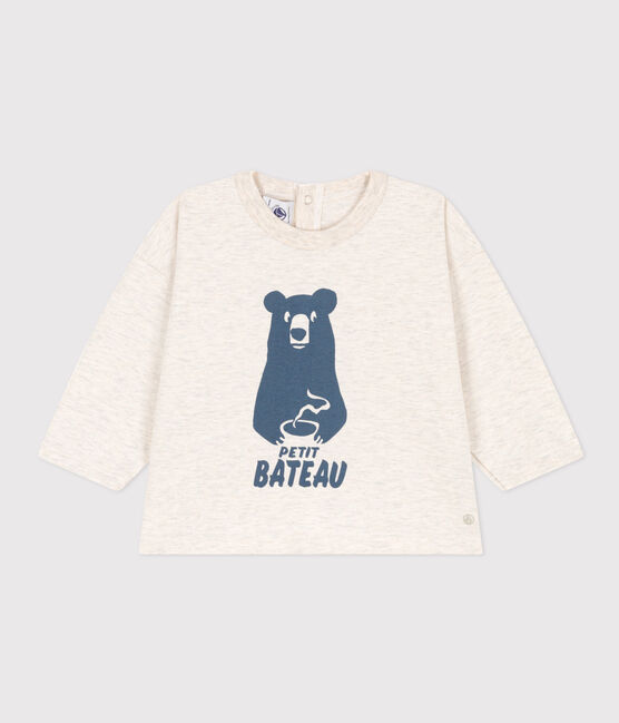 T-shirt a maniche lunghe in jersey per bebè beige MONTELIMAR CHINE