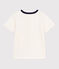 T-shirt a maniche corte con stampa bambino ecru MILK