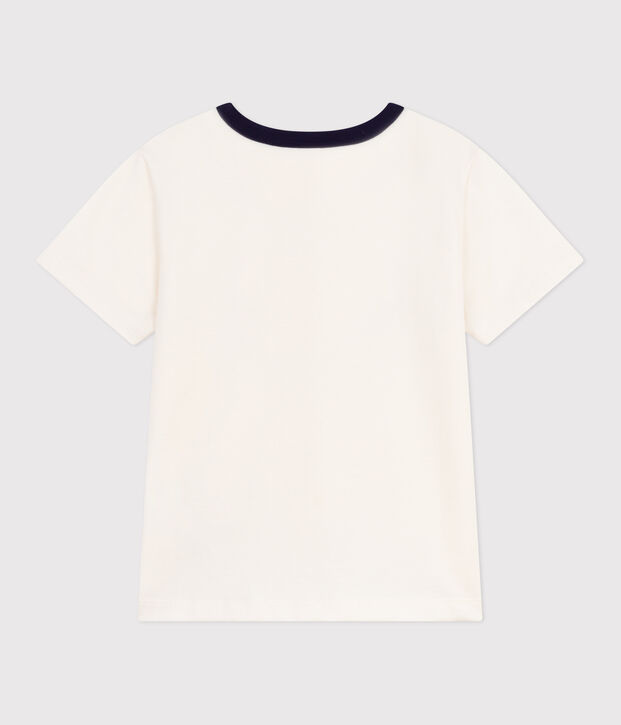 T-shirt a maniche corte con stampa bambino MILK