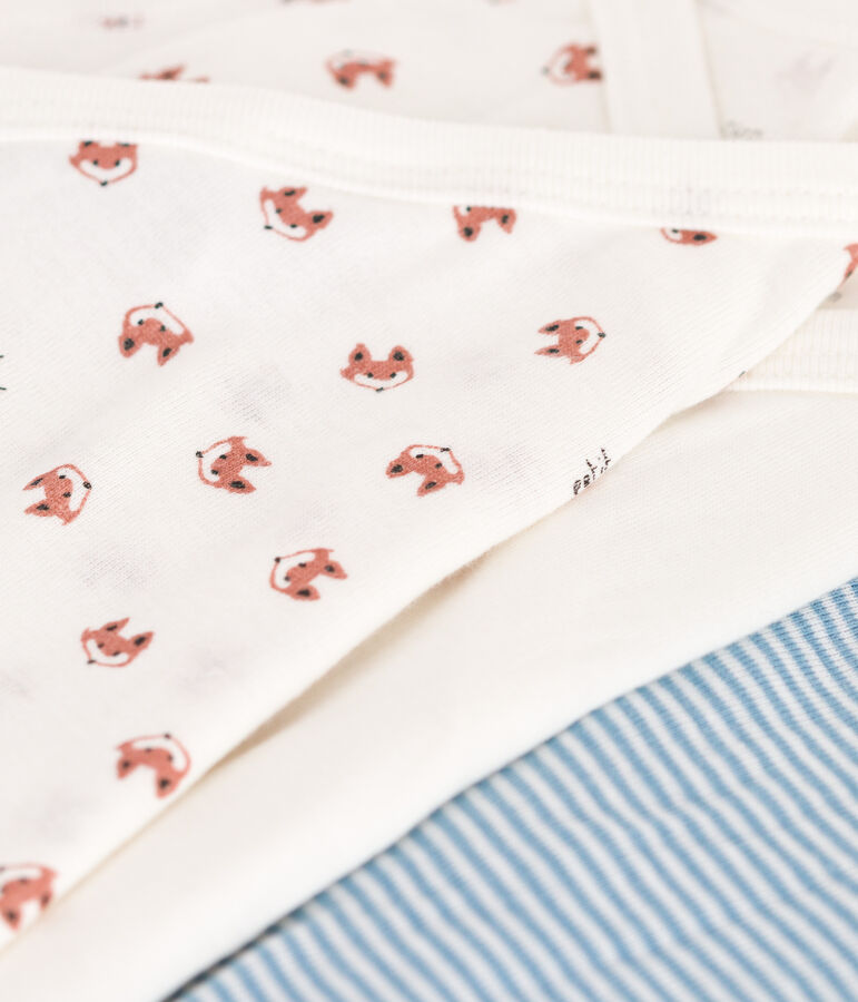 CONFEZIONE DA 3 BODY A MANICHE LUNGHE IN COTONE PER NEONATI multicolore