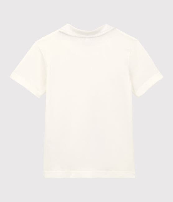 T-shirt maniche corte in jersey bambino bianco MARSHMALLOW 1