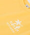 T-shirt a maniche corte in cotone con stampa bambino giallo ORGE